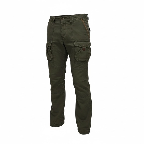 Ralph Lauren Pants - Ralph Lauren Women Olive Green Cargo Pants Casual Leather Trim Size 8 Military